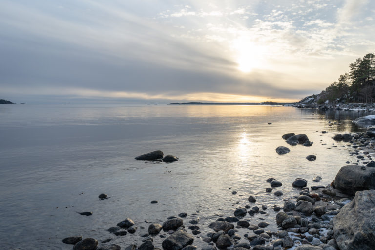 Vy från Strandvägen, Nynäshamn. © Foto: Anders Löwdin